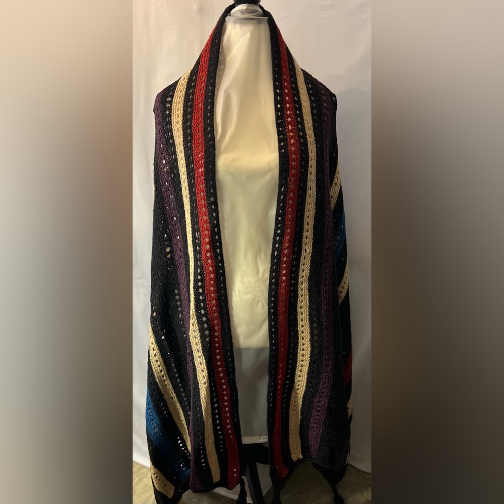 Shetland Wool Multiple Colored Wrap. - image 7